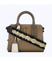 Женская сумка Marc Jacobs Little Big Shot - French Grey коричневая 