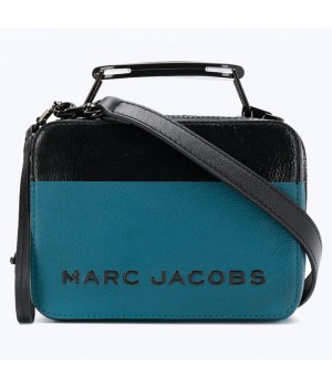 Сумка Marc Jacobs THE TEXTURED DIPPER MINI BOX черно-синяя