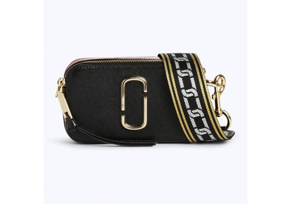 Женская сумка Marc Jacobs Snapshot Black/Chainti