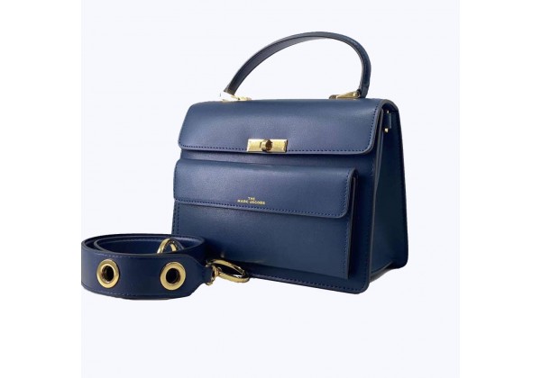СУМКА MARC JACOBS THE UPTOWN COW LEATHER BAG BLUE