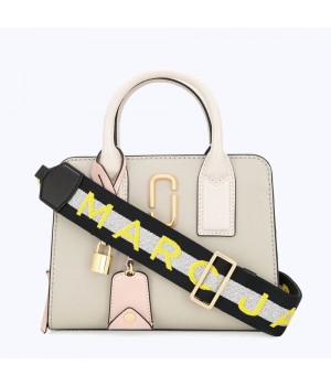 Женская сумка Marc Jacobs Little Big Shot - Sandcastle Multi светло-бежевая