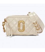 Сумка Marc Jacobs THE QUILTED SOFTSHOT 21 IVORY бежевая